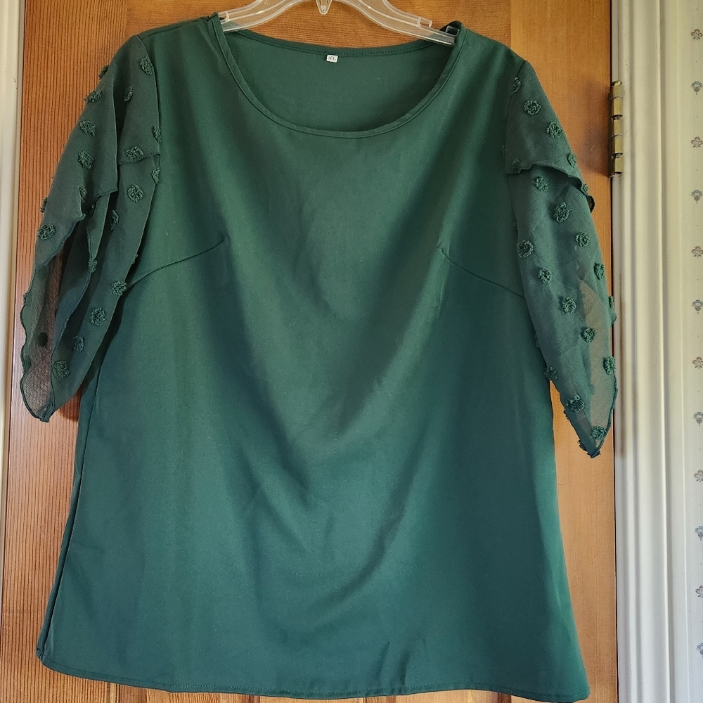 Light weight green blouse